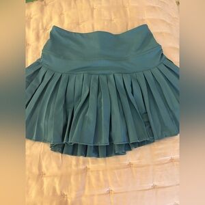 Teal Gold Hinge Tennis Skirt